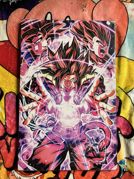 11 By 17 Poster:  SSJ4 Gogeta Purple