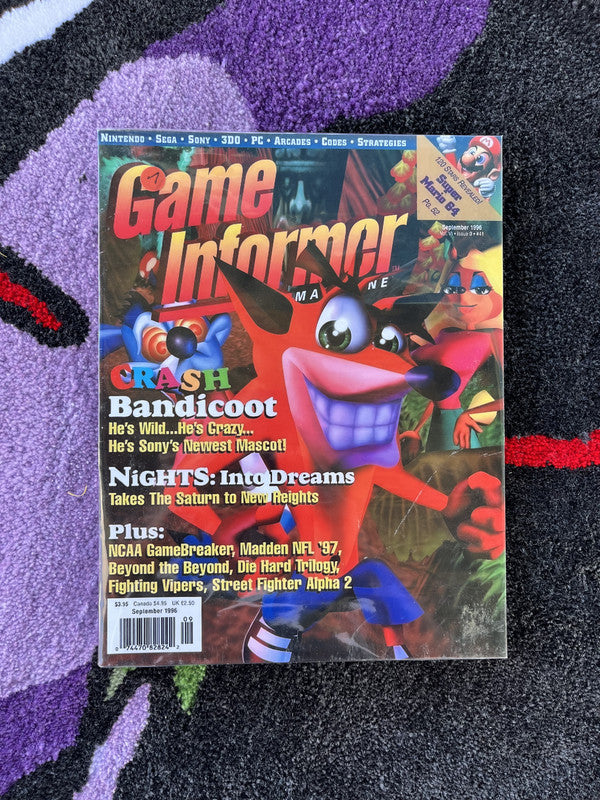 8.5 by 11 Posters Game Informer Crash Ad