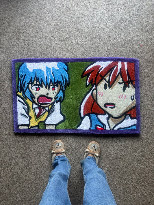 REI AND ASUKA FIGHTING
