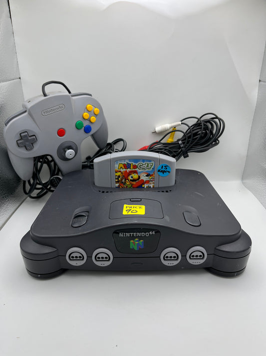 Nintedo 64 With Mario Golf