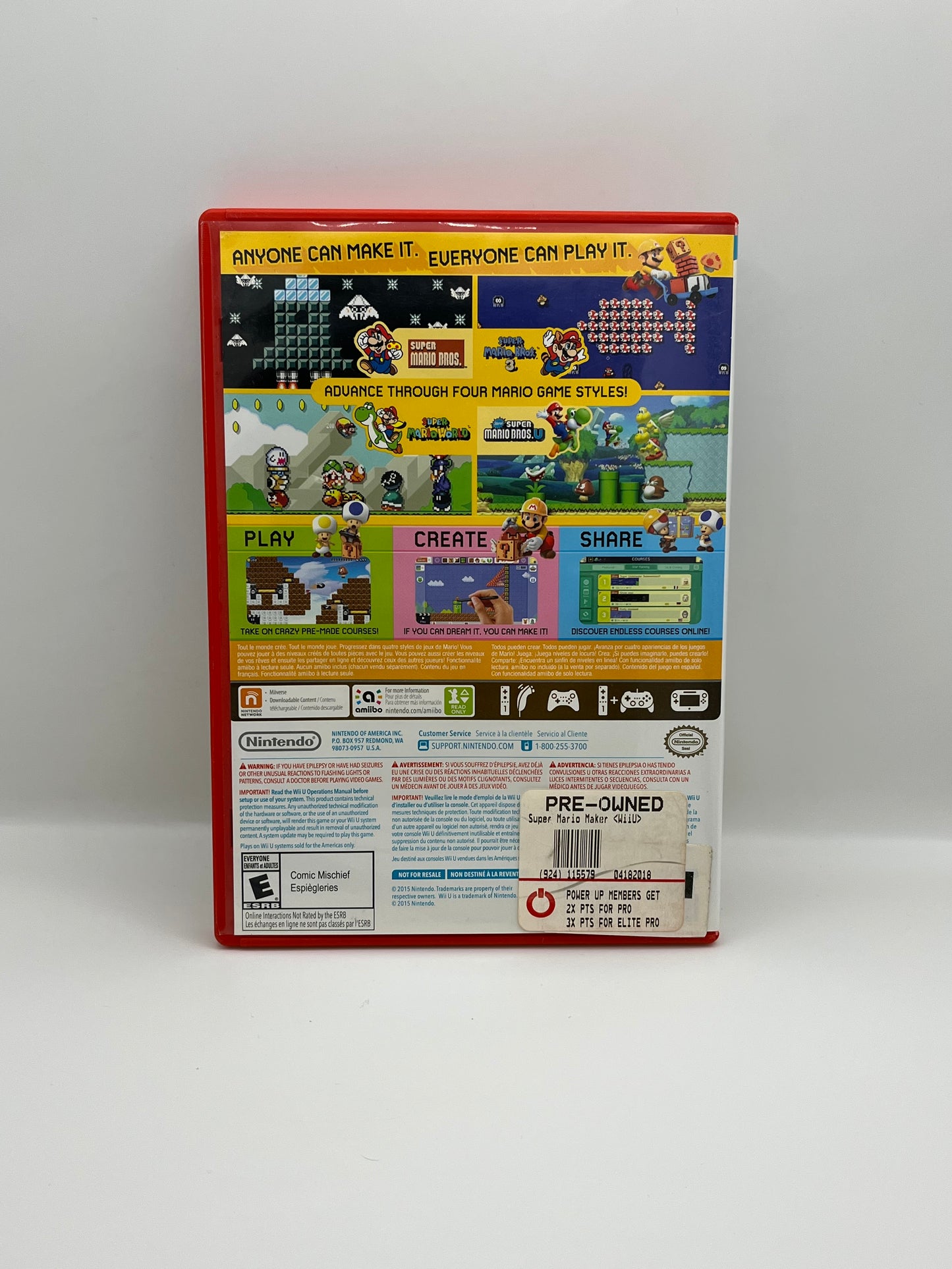 Super Mario Maker WIIU