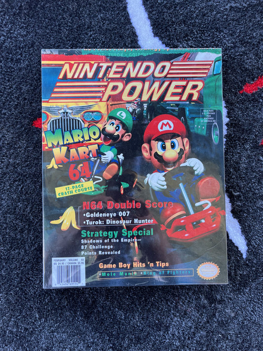8.5 by 11 Posters Nintendo power Mario Kart 64