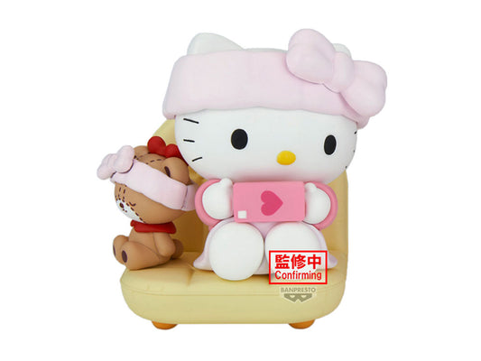 Sanrio Nakayoshi Memories Relaxing Time at Home Hello Kitty Figure