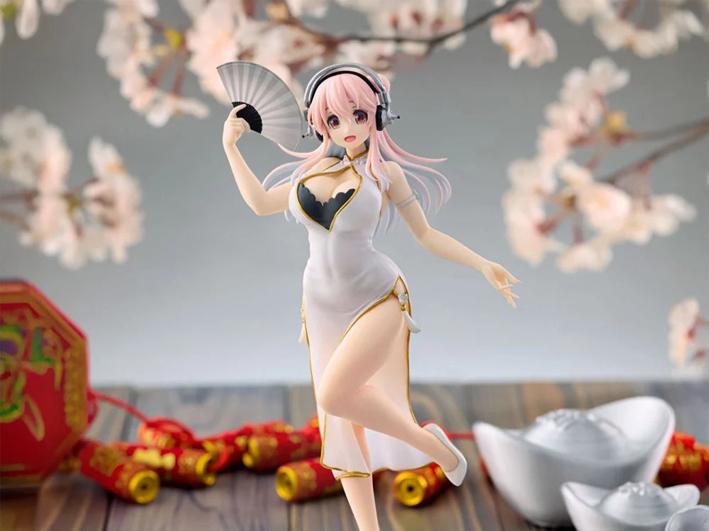 Nitroplus Trio-Try-iT Super Sonico (White China Dress Ver.) Figure