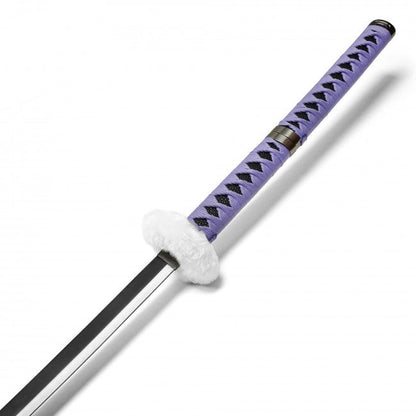 Metal 52-1/2" White feather tsuba samurai sword (Extra Long Vers.) - Trafalgar Law