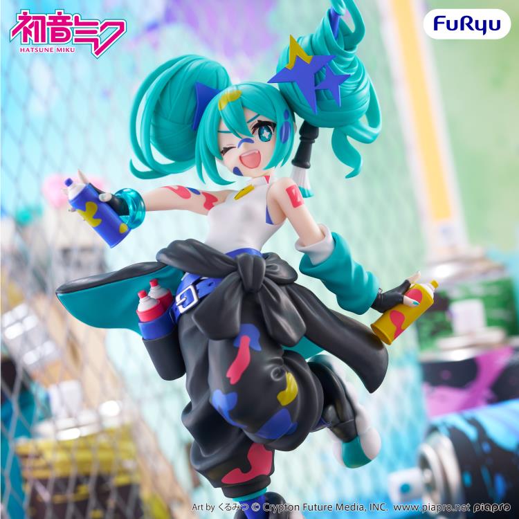 Vocaloid Muchute Hatsune Miku (Paint Girl Another Color Ver.) Figure