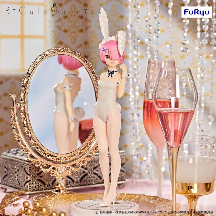 Re:Zero Starting Life in Another World BiCute Bunnies Ram (White Pearl Color Ver.) Figure