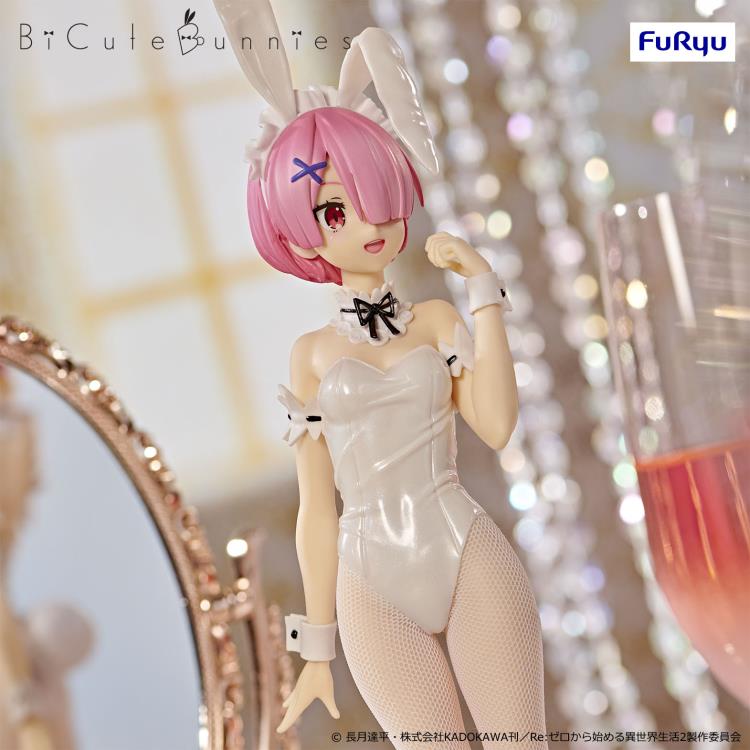 Re:Zero Starting Life in Another World BiCute Bunnies Ram (White Pearl Color Ver.) Figure